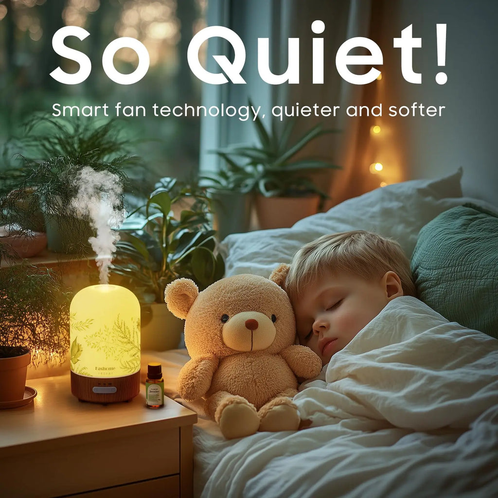 Essential Oil Diffuser Ultrasonic Aromatherapy Humidifier Auto Shut Off Jasmine