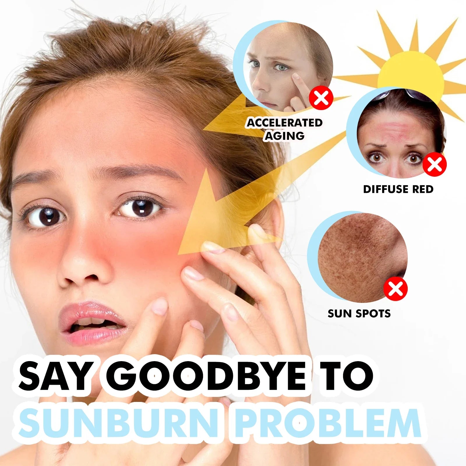 Sunscreen Stick SPF46 – Hyaluronic Acid Moisturizing Nourishing UV Repair for Outdoor
