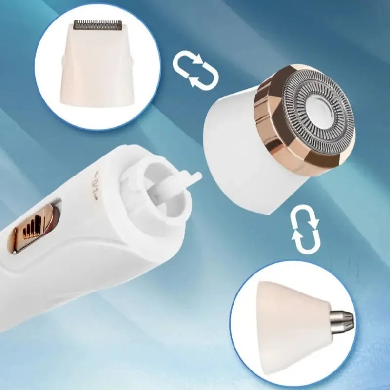 Multi Functional 3-in-1 Shaver, USB Charging, Underarm Hair Removal Device, Women's Home Eyebrow Trimmer, Nose Hair Trimmer