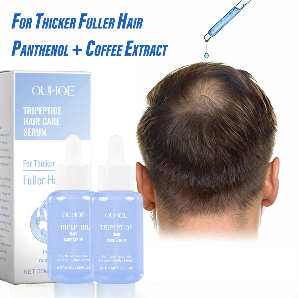 Tripeptide Hair Serum Strengthening Nourishing Scalp Treatment Coffee Extract Promotes Thicker Fuller Healthier Hair 50ml