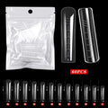 60 Pieces/Bag Uv Gel Polishing Fast Building Mold Acrylic Fake Nail Art Reminder Dual System Nail Accessories Extension Nail Form