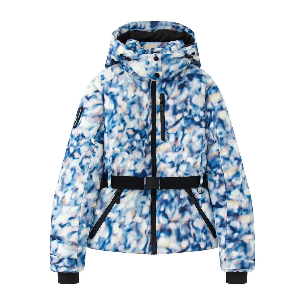 2026 Women Winter Hooded Down Jackets With Belt Lady Warm Thick Long Sleeve Stand Collar Parkas Padded Coats Sports Ski Outdoor