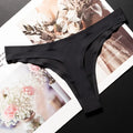Ice Silk Leopard Women Panties Sexy G String Thong Seamless Underwear T Back Candy Color Girls Briefs Underpants Plus Size M-XXL