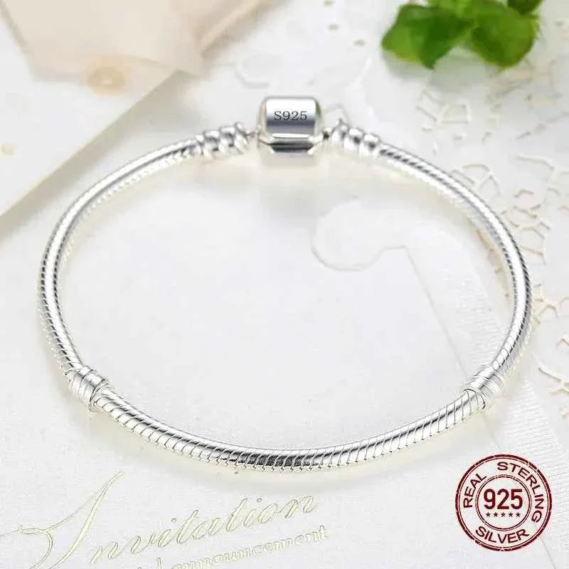 Handmade Original Fine Jewelry Charm Bracelet Soft Smooth Snake Bone Bracelets Women