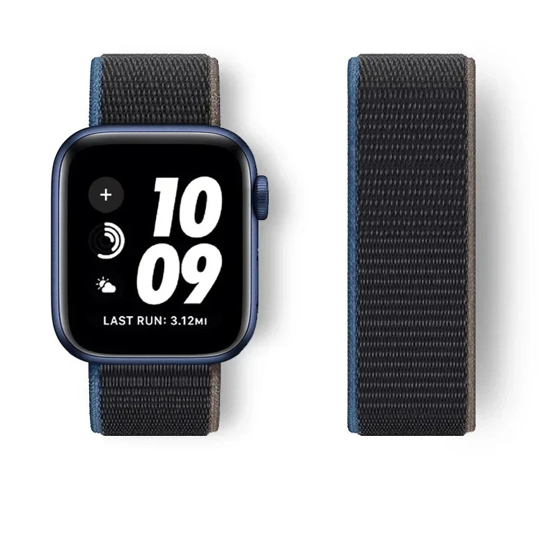 Nylon Sport loop Strap For Apple Watch Band 44mm 42/40mm 45mm  38/41mm pride Bracelet iwatch Ultra2 49mm Series 9 8 se 7 6 5 4 3