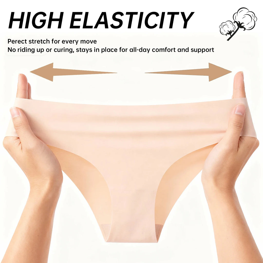7PCS/Set Women High Waist Seamless Underwear Breathable Comfort Briefs S-2XL