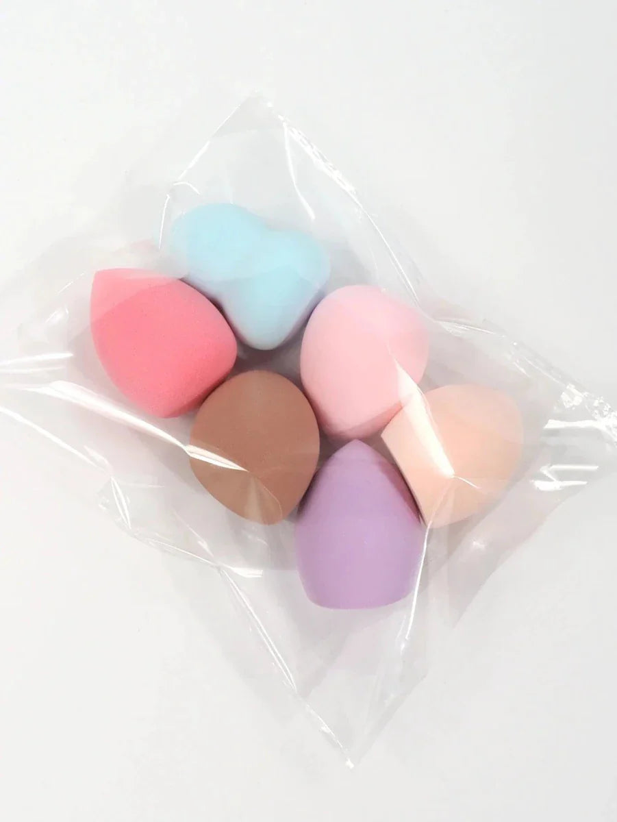 Beauty Sponge Set - Foundation Mixing Puffs 6-60 Pieces