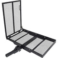 Foldable Trailer Hitch Cargo Carrier With Ramp 500 Lb Capacity