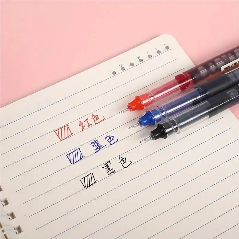 Gel Pen Set With Smooth Liquid Ink Needle Tip Writing