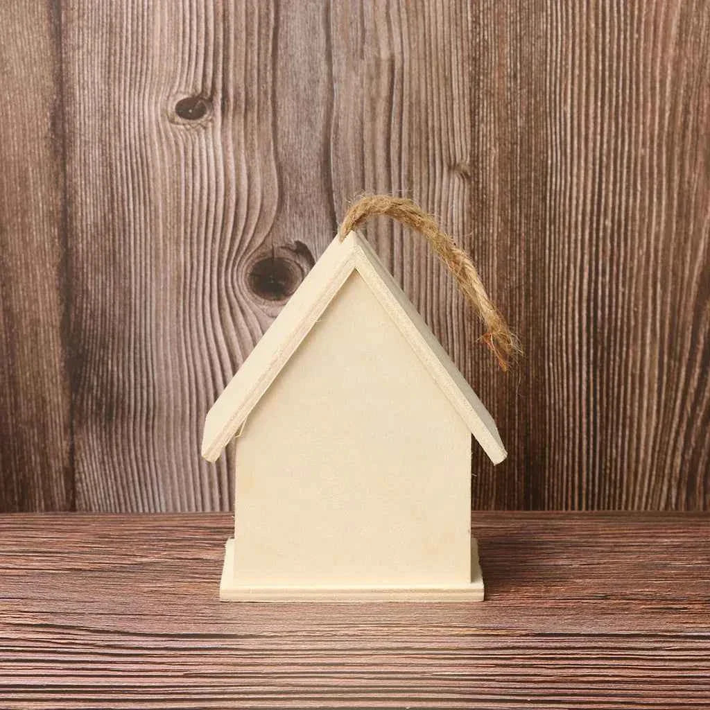 Cage Garden Wooden Bird Outdoor Hanging Bird Nest Birdhouse Accessories Box Garden Pet Yard Cages Bird Decoration Creativity