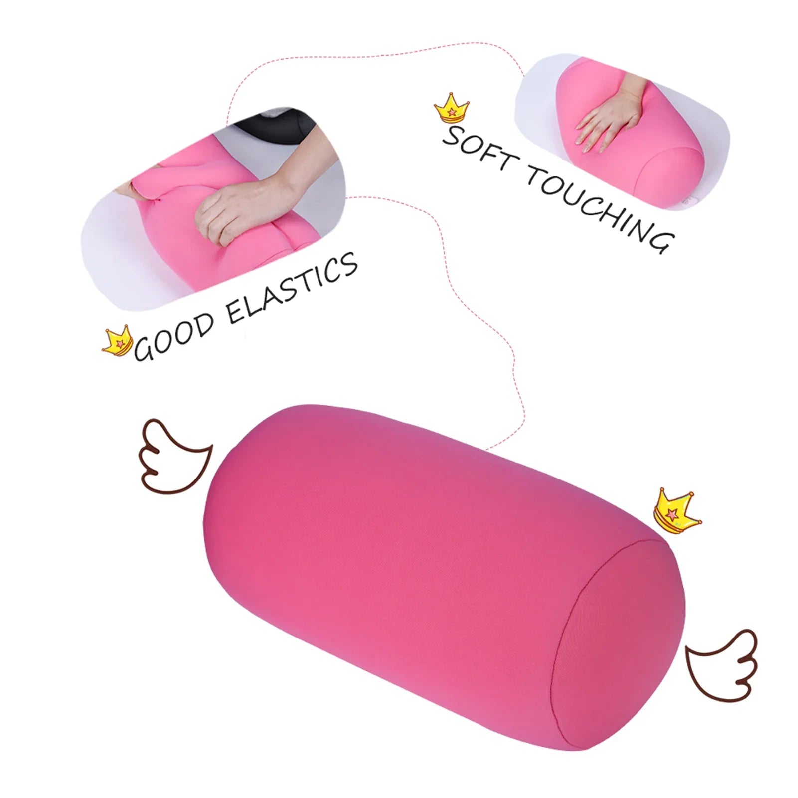Mini Microbead Back Cushion Roll Throw Pillow Travel Home Sleep Neck Support Comfortable Home Seat Pillow
