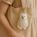 Transparent Storage Box Dog Hair Collection Pendant Golden Retriever Corgi Samoyed Labrador Hair Storage Keychain