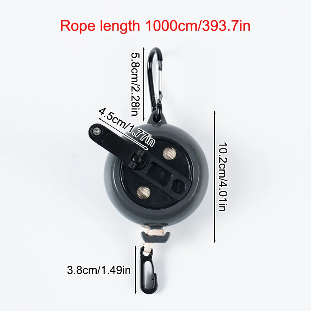 10M Retractable Clothesline Outdoor Travel Portable Clothes Drying Rack Windproof Washing Line For Camping Home Laundry Hanger