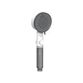 10-Settings Handheld Showerhead with Adjustable High-Pressure Filter, Portable One-Click Stop Shower Accessory