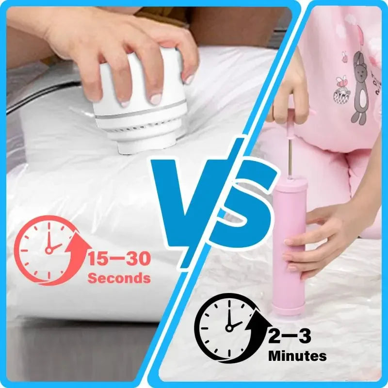 Vacuum Storage Bags For Clothes,Bedding,Space Saving Bags Storage Vacuum Seal Packet,Folding Compressed Organizer Bag