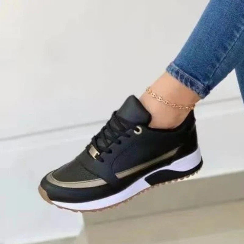 2026 Women's Mesh Sneakers Patchwork Lace Up Flat Shoes for Women Lightweight Female Shoes Classic Versatile