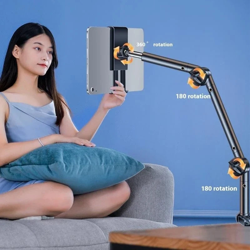 Tablet Stand Adjustable Foldable Tablet Stand Holder with 360 Degree Rotation for 4-12.9inch Phone Cellphone Tablet