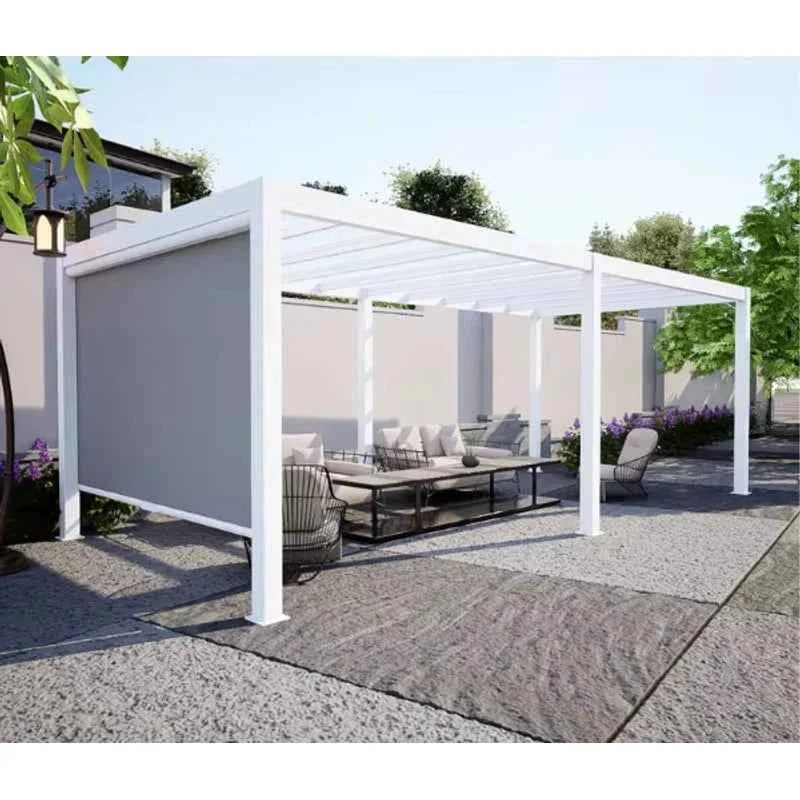 VLuxury Waterproof Aluminum Garden Pergola - All-Weather Terrace Cover