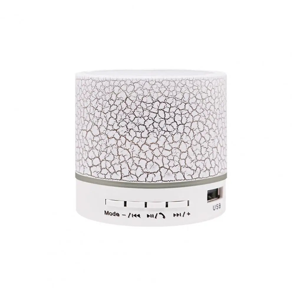 Bluetooth Bass Speaker LED Light Bluetooth Speaker Plastic Long Standby Time  Colorful Bass Bluetooth Speaker