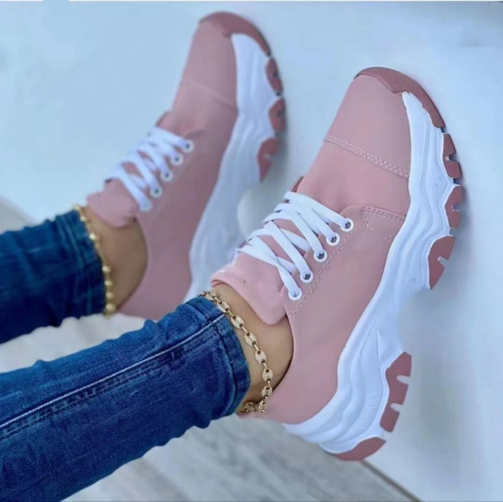 Sneakers Women Shoes 2026 Pattern Canvas Shoe Casual Women Sport Shoes Flat Lace-Up Adult Zapatillas Mujer Chaussure Femme