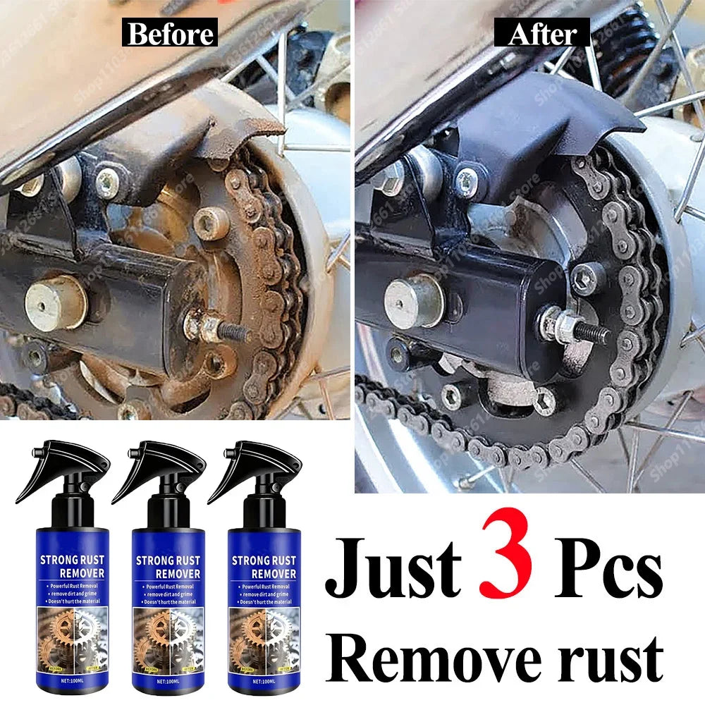 2026 Car All-Purpose Rust Remover Spray - 100ML, Fast-Acting Iron Oxidation Eliminator, Restores Shine, Safe on Various Surfaces