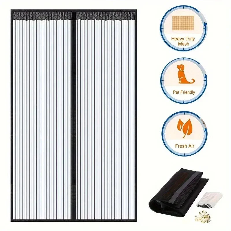 Anti Mosquito Curtain For Window And Door Screens Magnetic Net