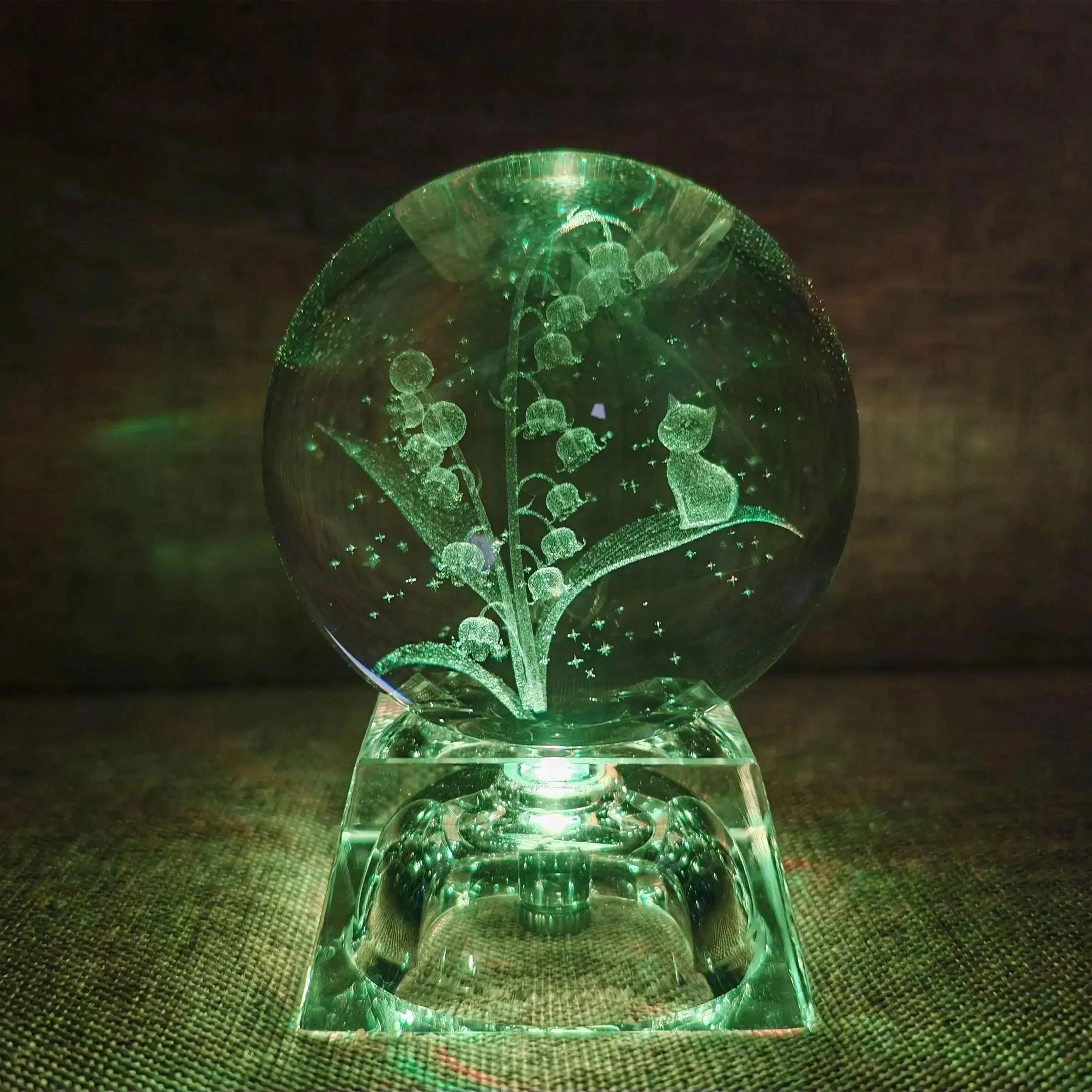 3D LED Crystal Ball Collectible
