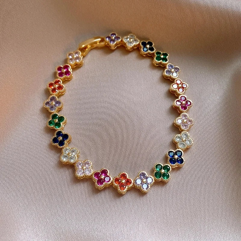 Flower Lucky Stainless Steel Bracelet