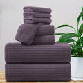 Bath Towel Set 8 Piece Absorbent Quick Dry Towels Daily