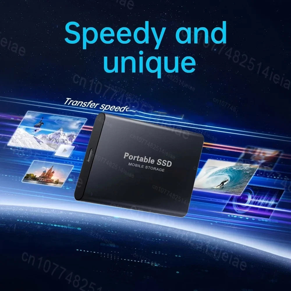 4TB Mini External Solid State Drive Portable SSD 8TB Hard Drive Small Size Quick Read Write Travel Backup Storage