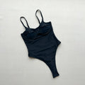 Vintage Black White Swimwear Women 2026 Sexy Push Up Underwire Slim Tummy Control One Piece Swimsuit Beach Bathing Suit Monokini