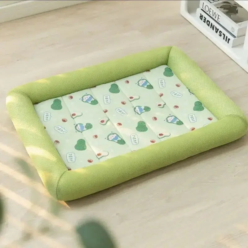 Cool Pet Mat Summer Dog Cooling Pad Breathable Non-stick Hair Waterproof Sleeping Cushion for Large Medium Small Dogs Cats