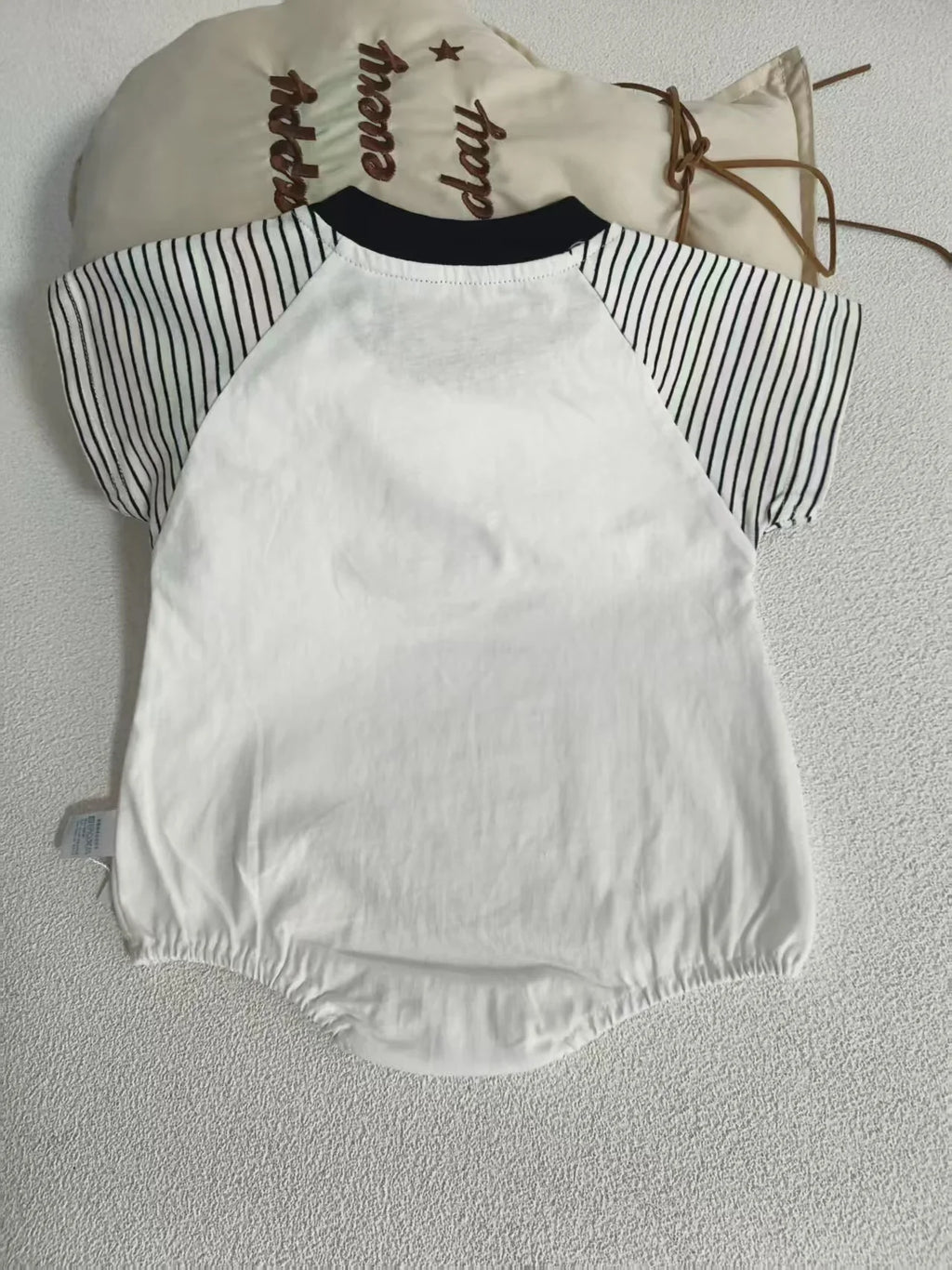 New Summer Newborn Baby Cotton Bodysuit Striped Short Sleeves Onesie 0-2Y Infant Cartoon Baby Boys Girls Jumpsuit