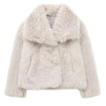 MUJER Faux Fur Hairy Coat Woman Warm Winter Fluffy Coat Women New Plush Jackets for Women Outerwears Luxury Women's Teddy Coats