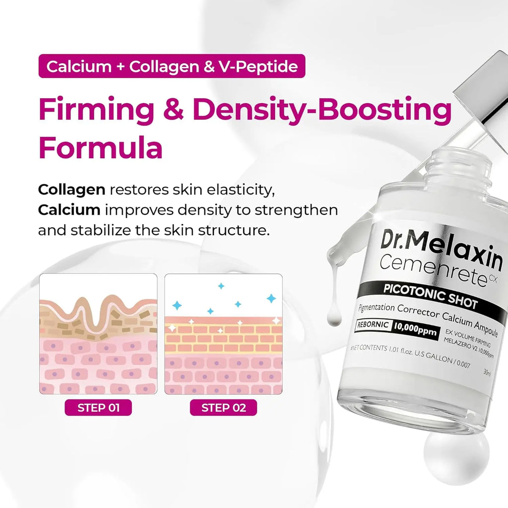 Dr.Melaxin Lumi firm & lift Duo | Korean facial Collagen Firming serum plumping skin & tightening refines skin repair density