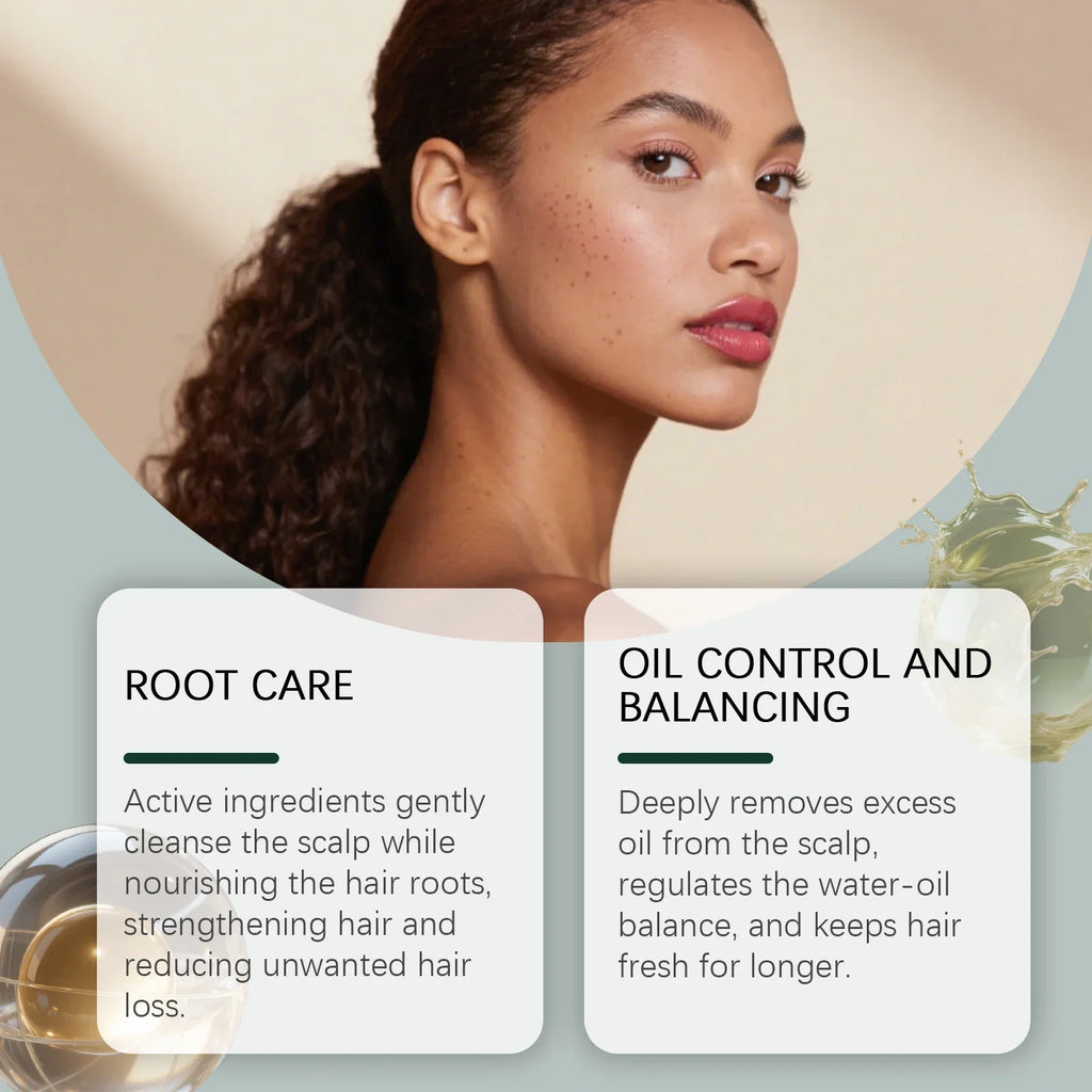 Triangle Green Hair Growth Soap Nourish Hair Roots Improve Dry Frizzy Damaged Hair Repair Regulate Grease Anti Hair Loss Shampoo
