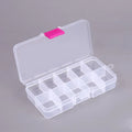 Nail Storage Box Plastic Drawer Style Easy to Clean Desktop Organization Large Capacity Cotton Swab Polishing Sand Strip Toolbox