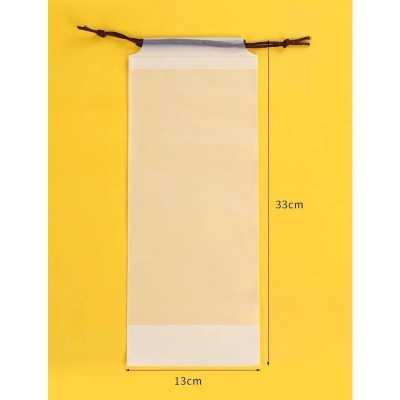 Umbrella Storage Bag Translucent Plastic Waterproof Anti-dirty Umbrella Cover Reusable Portable Drawstring Bags Home Storage