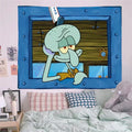 SpongeBob Squidward Cartoon Decoration Background Hanging Cloth Bedroom Tapestry Room Decor Festival Party Tapestry Wall Hanging