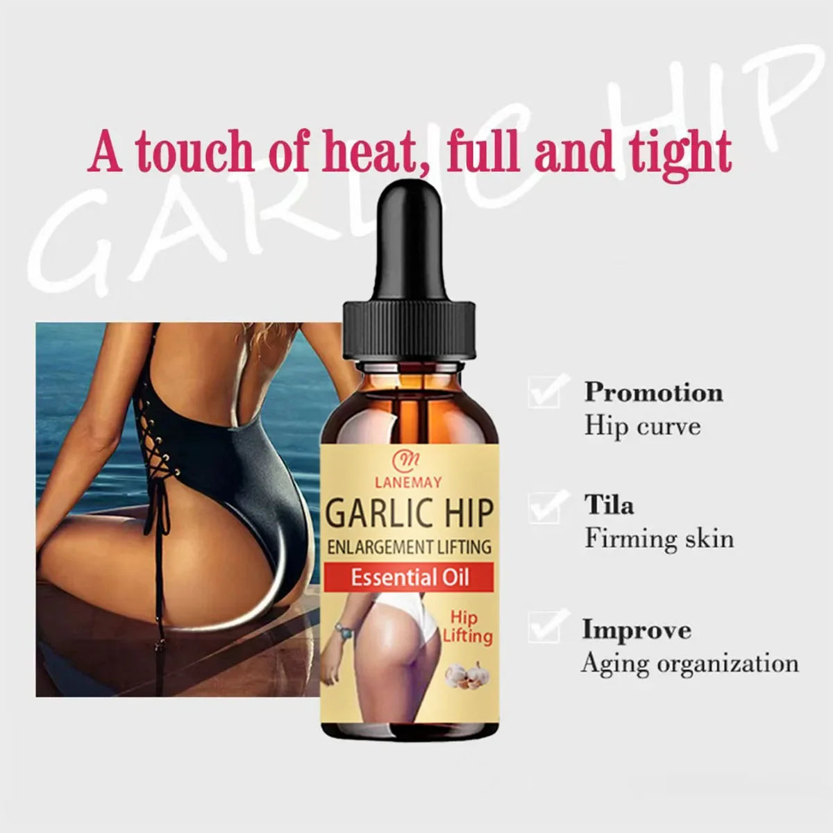 Hip lifting and hip tightening garlic essential oil