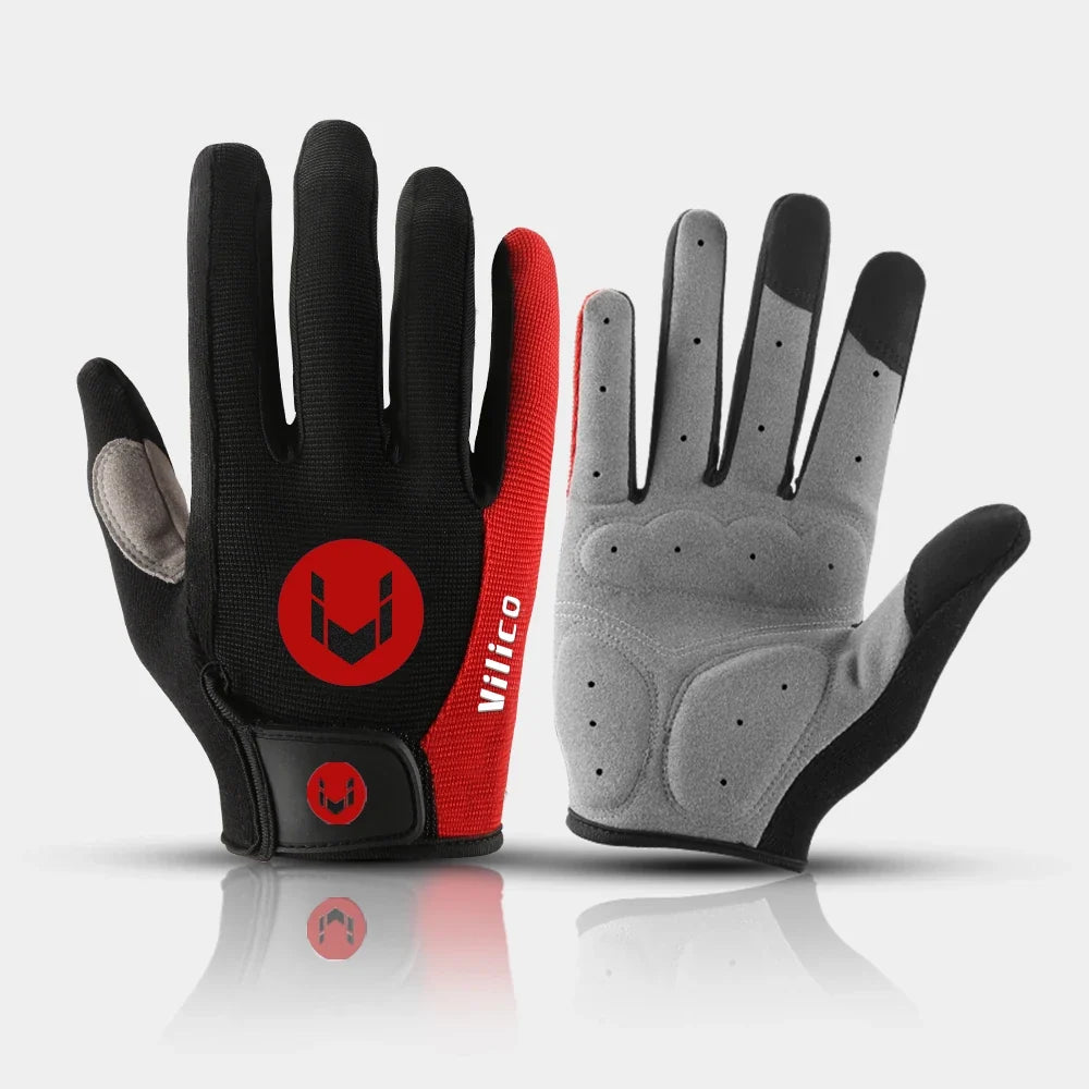 VILICO Cycling Autumn Gloves Full Fingers Bicycle Cycl Glove Men Woman for Spotrs Gym Fitness Fishing Bike Training Glove