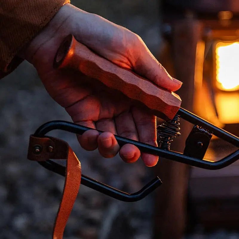 Camping Fire Tongs 3 In1 Fire Tongs Fire Stick Fire Hook Fire Log Grabber Portable Fire Pit Tongs For Camping BBQ Bonfire Tools