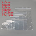 NONECN 100Pcs Small Transparent Zip Lock Bags Durable Storage