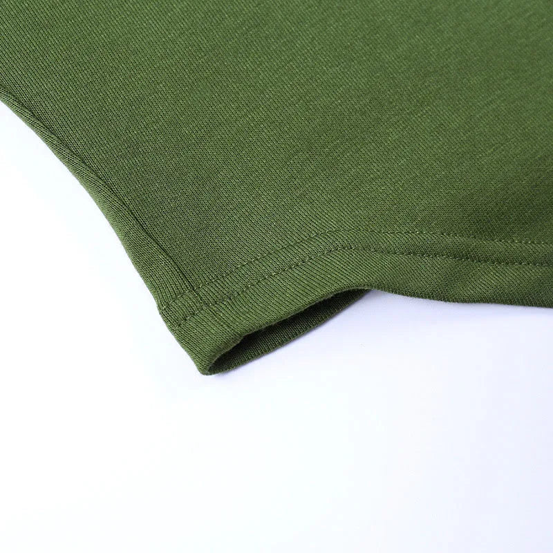 Square Collar Long Sleeve Casual Women T Shirts Green Autumn Skinny Sexy Solid Basic Crop Tops Fashion Streetwear