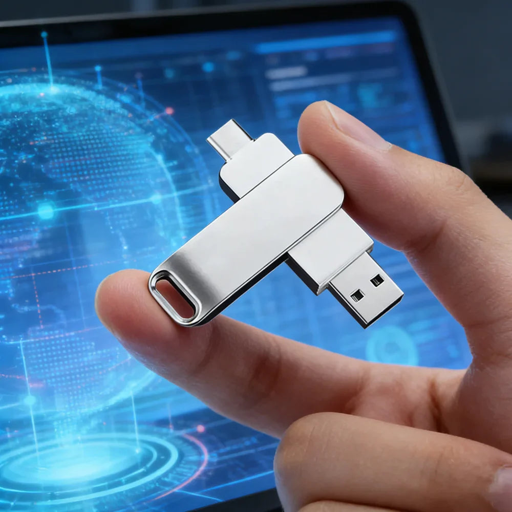 Lenovo USB3.2 USB Flash Drive 512GB OTG Pen Drive High Speed Type-C Flash Disk Real Capacity Metal Pendrive For Phone Computer