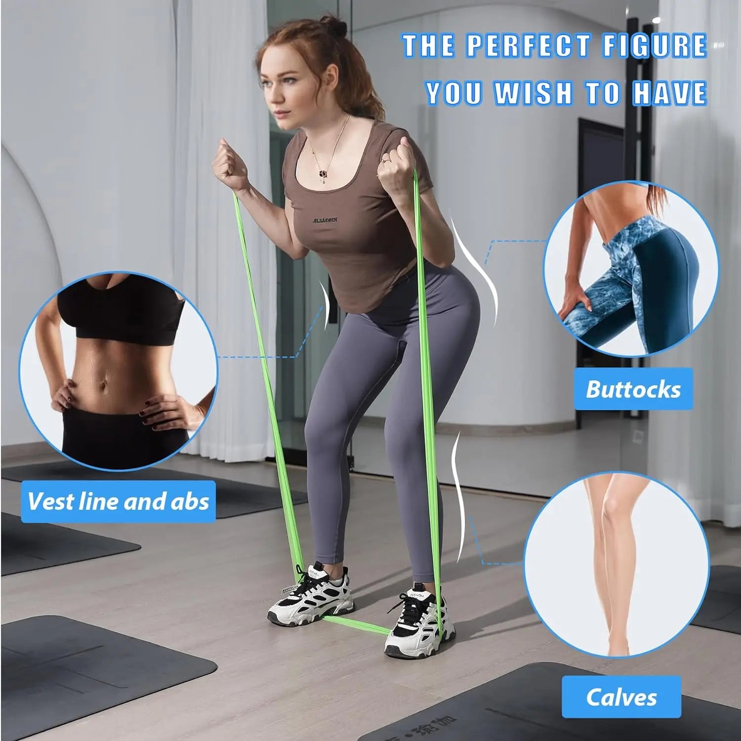 Yoga Physiotherapy Elastic Band | Gym Resistance Band for Pilates and Stretching