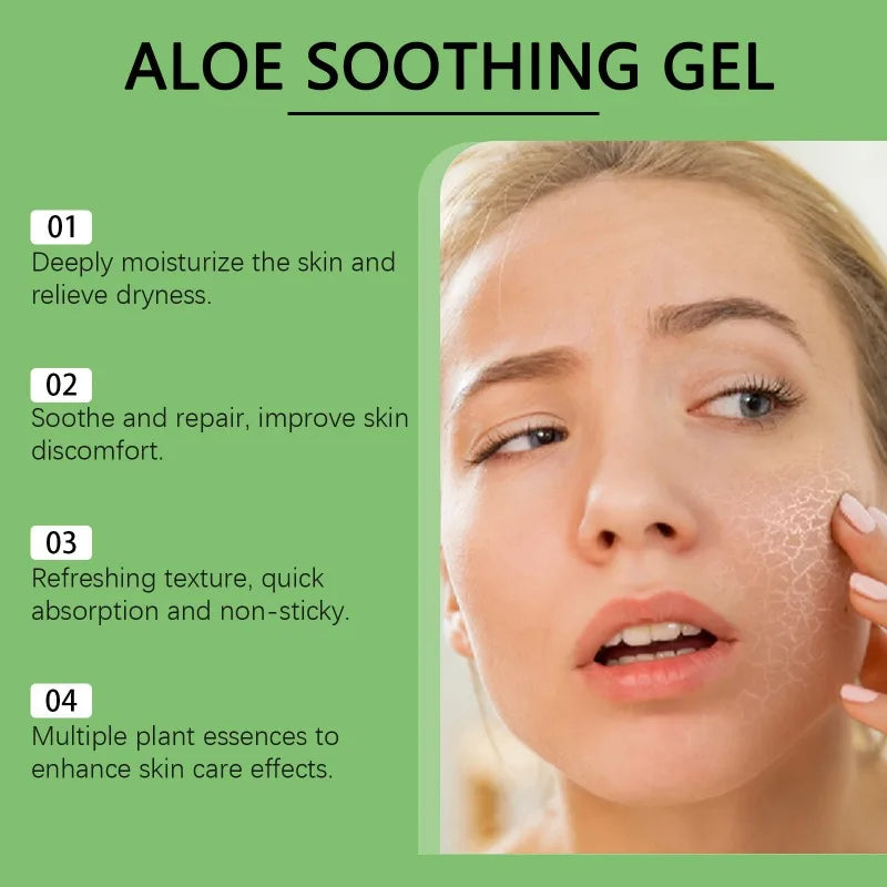 260ml Aloe Vera Gel Moisturizing and Brightening Skin Tone Acne-removing Aloe Vera Gel After-sun Gel Moisturizing Cream