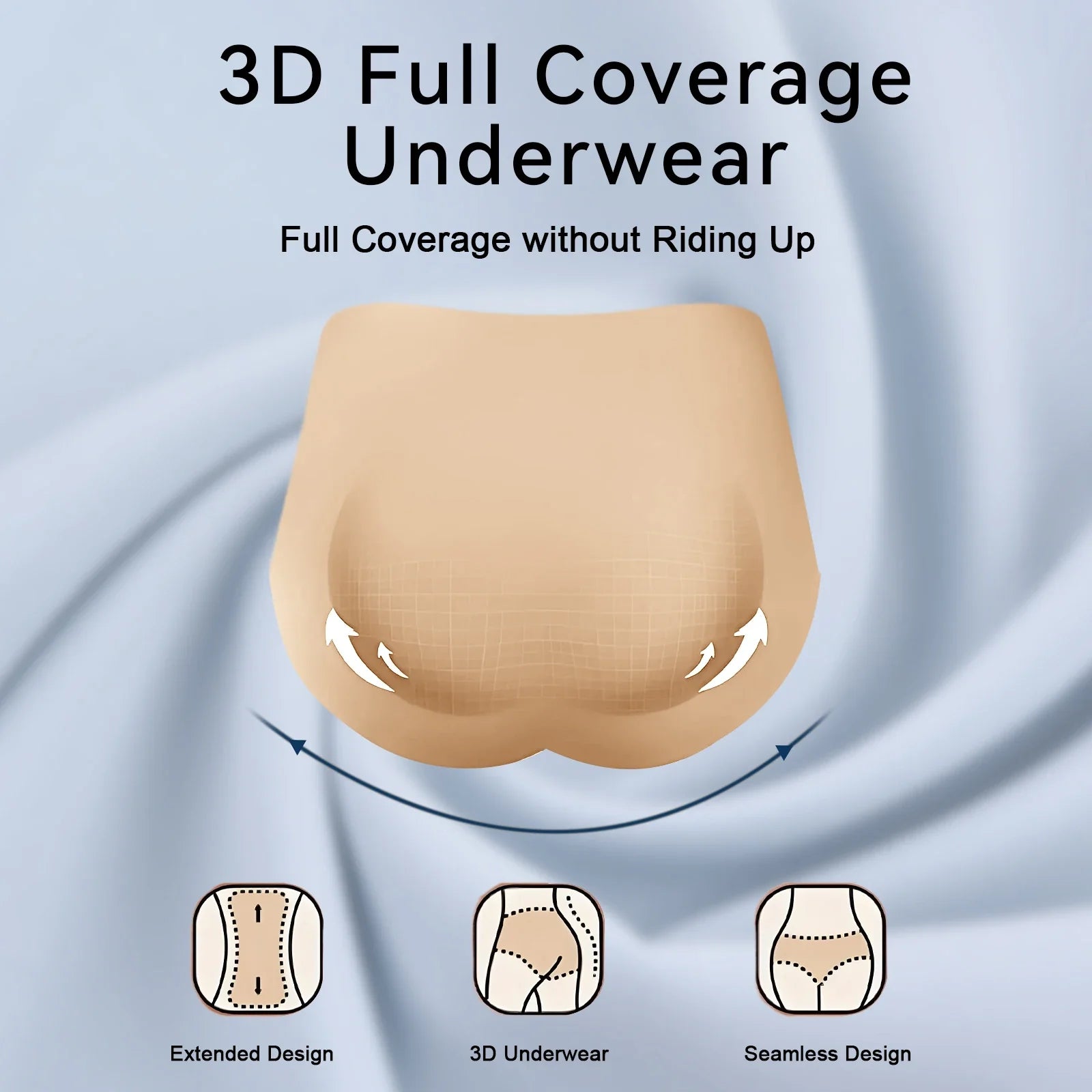 One Piece Women Sexy Panties High Waist Seamless Underwear Silky Female Breathable Comfort Briefs S-2XL