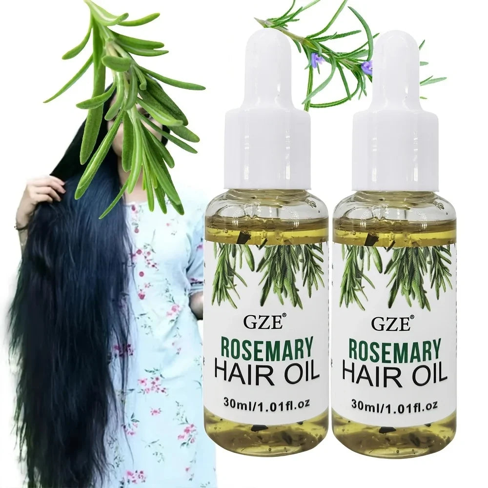 GZE Rosemary Oil For Hair Rosemary Scalp Hair Oil, All Type & Texture | Straight, Waves & Chemically Hairs Strengthens