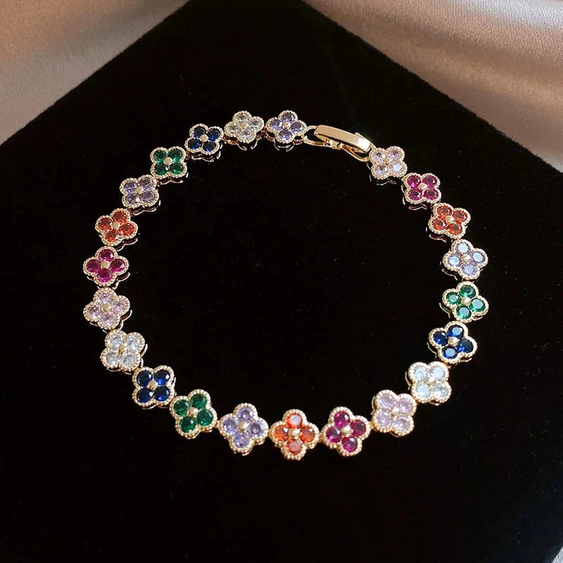 Flower Lucky Stainless Steel Bracelet